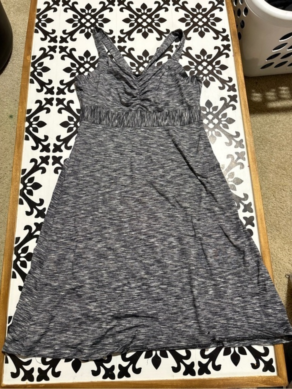 Prana Gray Space-Dye Midi Dress